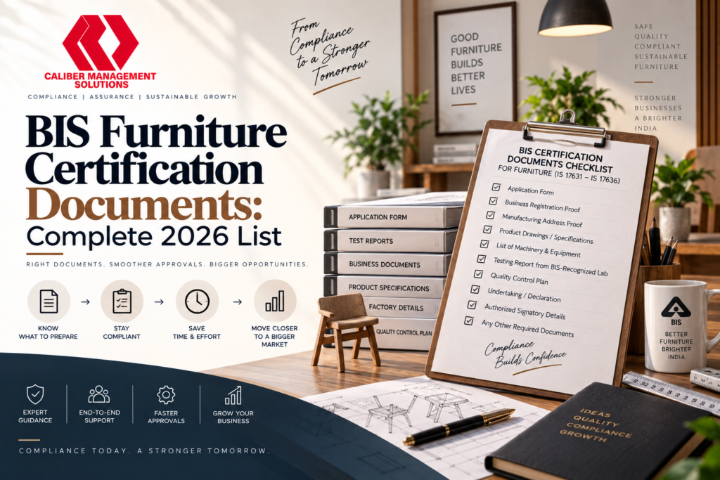 BIS furniture certification documents
